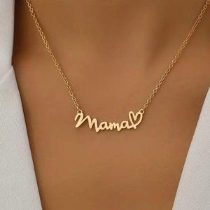 GOLDEN 'MAMA' LOVE NECKLACE